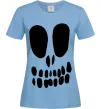 Жіноча футболка horrible face Блакитний фото