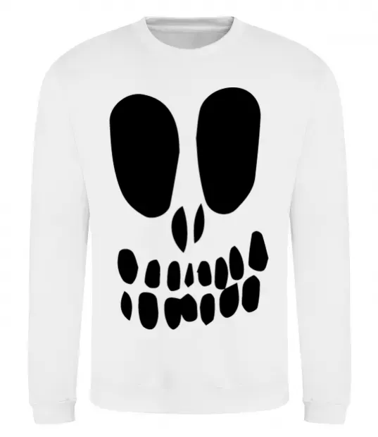 Світшот horrible face Білий фото