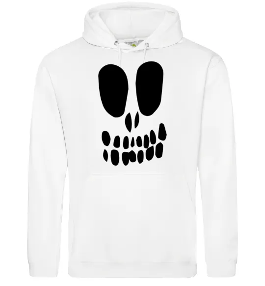 Мужская толстовка (худи) horrible face Белый фото