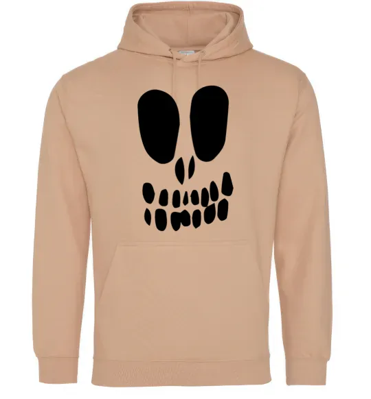 Мужская толстовка (худи) horrible face Песочный фото