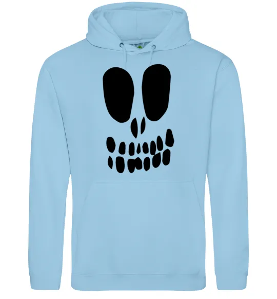 Чоловіча толстовка (худі) horrible face Блакитний фото