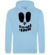 Жіноча толстовка (худі) horrible face Блакитний фото
