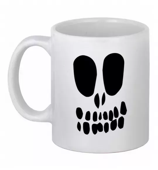 Чашка керамічна horrible face Білий фото