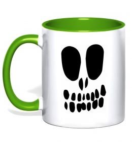 Чашка з кольоровою ручкою horrible face Чашка з кольоровою ручкою horrible face