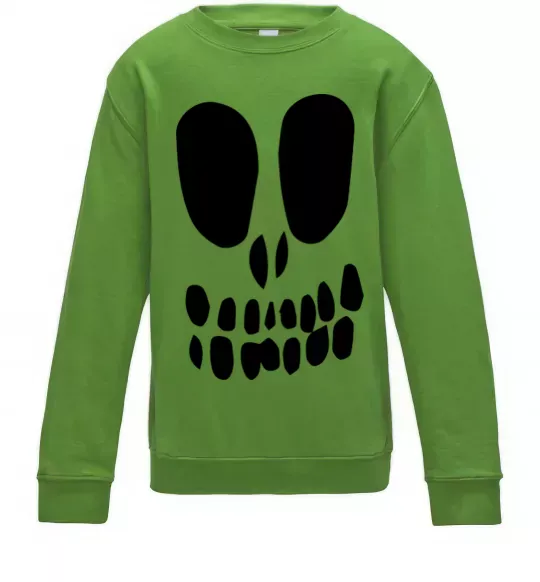 Детский Свитшот horrible face Лаймовый фото