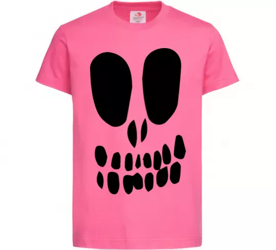 Дитяча футболка horrible face Яскраво-рожевий фото