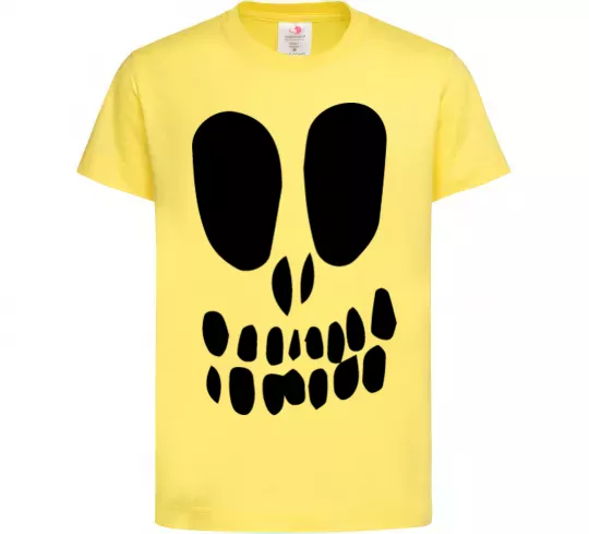 Дитяча футболка horrible face Лимонний фото