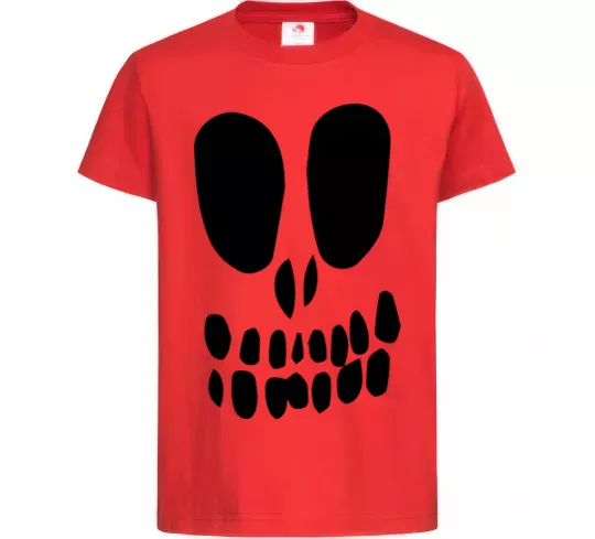 Дитяча футболка horrible face Червоний фото