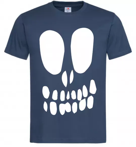 Чоловіча футболка horrible face Темно-синій фото