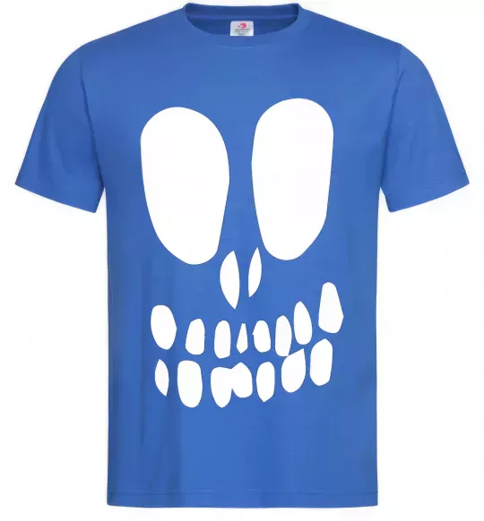 Чоловіча футболка horrible face Яскраво-синій фото