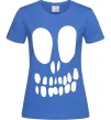 Жіноча футболка horrible face Яскраво-синій фото