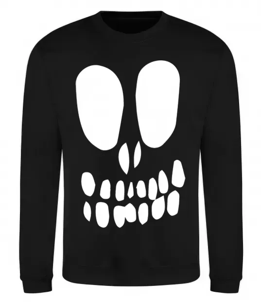 Світшот horrible face Чорний фото