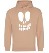 Жіноча толстовка (худі) horrible face Пісочний фото