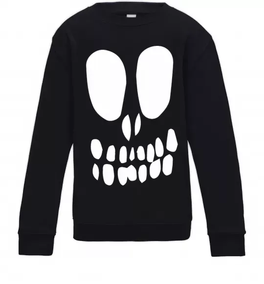 Детский Свитшот horrible face Черный фото