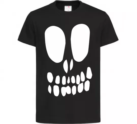 Дитяча футболка horrible face Чорний фото