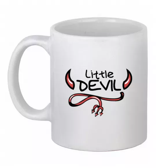 Чашка керамічна Little Devil original Білий фото