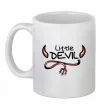 Чашка керамічна Little Devil original Білий фото