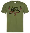 Чоловіча футболка Little Devil original Оливковий фото