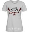 Женская футболка Little Devil original Серый фото