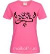Женская футболка Little Devil original Ярко-розовый фото