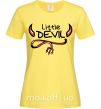 Жіноча футболка Little Devil original Лимонний фото