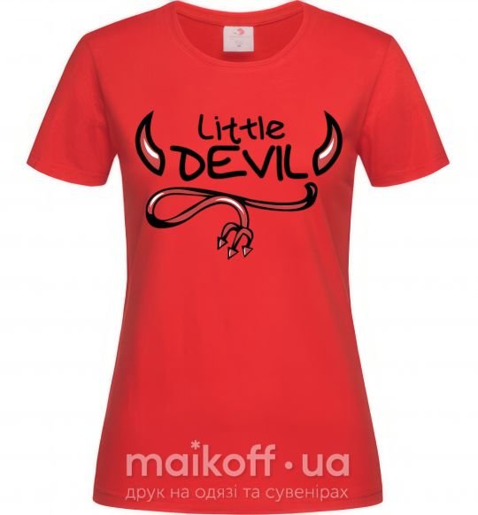 Жіноча футболка Little Devil original Червоний фото