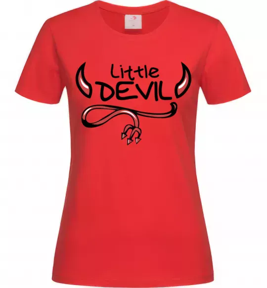 Жіноча футболка Little Devil original Червоний фото