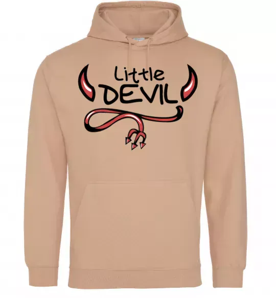 Мужская толстовка (худи) Little Devil original Песочный фото