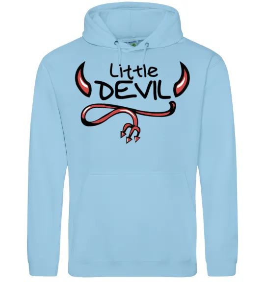 Женская толстовка (худи) Little Devil original Голубой фото