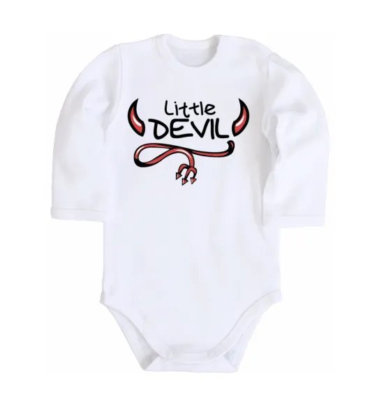 Дитячий бодік Little Devil original Білий фото