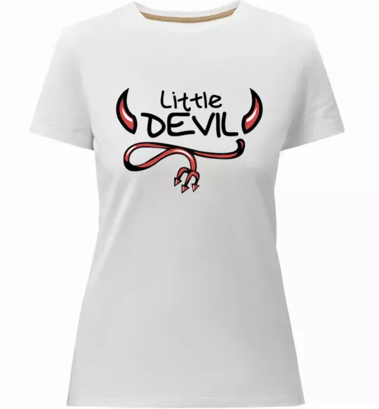 Женская премиум футболка Little Devil original Белый фото