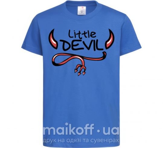 Детская футболка Little Devil original Ярко-синий фото