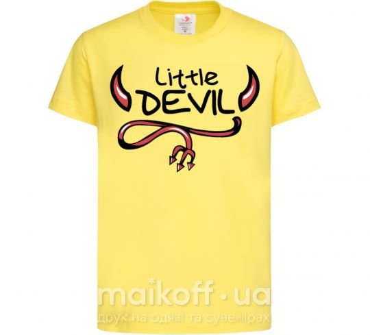Дитяча футболка Little Devil original Лимонний фото
