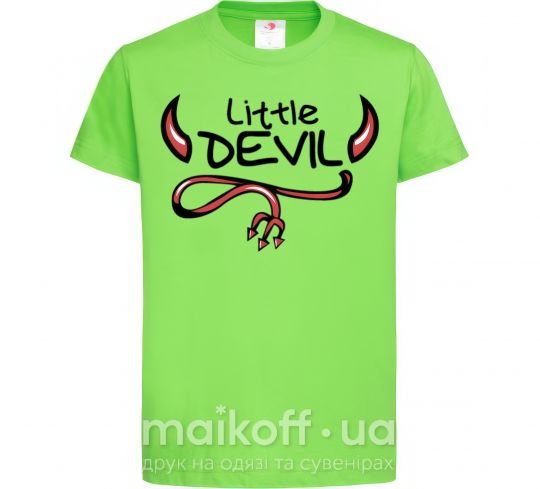 Дитяча футболка Little Devil original Лаймовий фото