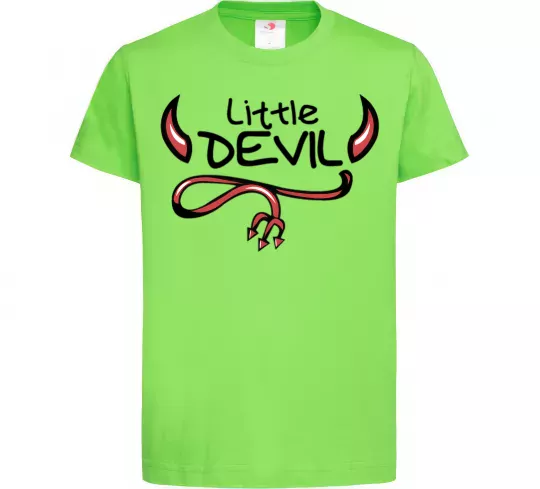 Детская футболка Little Devil original Лаймовый фото