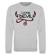 Свитшот Little Devil original Серый меланж фото