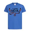 Детская футболка Little Devil original Ярко-синий фото