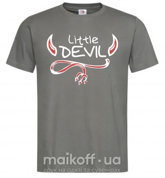 Чоловіча футболка Little Devil original Графіт фото