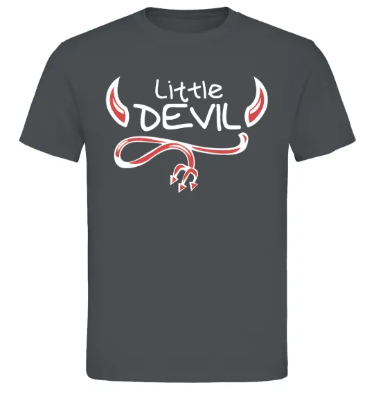 Чоловіча футболка Little Devil original Графіт фото