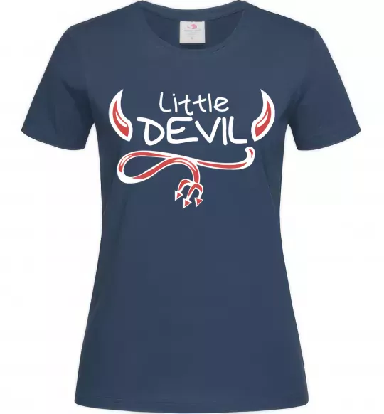 Жіноча футболка Little Devil original Темно-синій фото