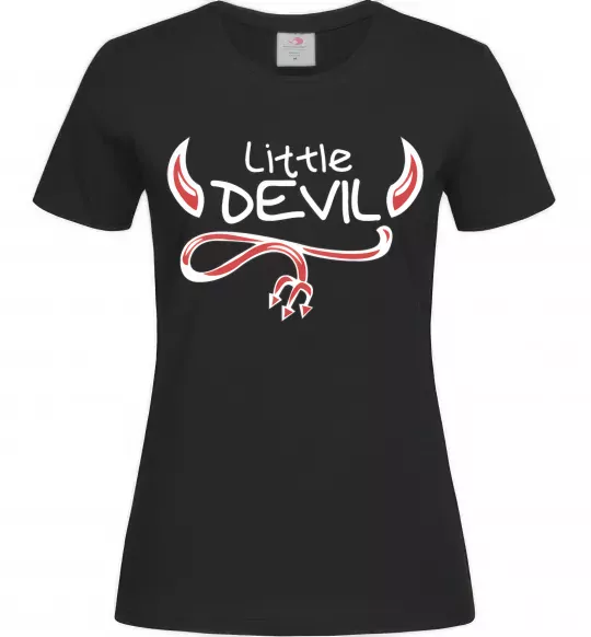 Жіноча футболка Little Devil original Чорний фото