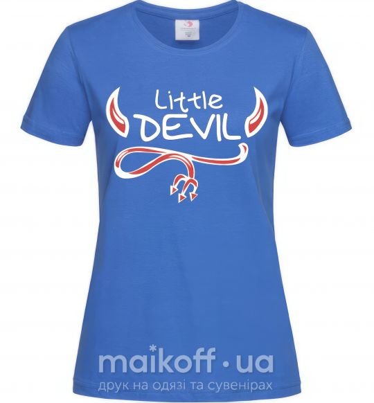 Женская футболка Little Devil original Ярко-синий фото