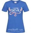 Жіноча футболка Little Devil original Яскраво-синій фото