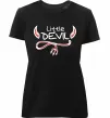 Женская премиум футболка Little Devil original Черный фото