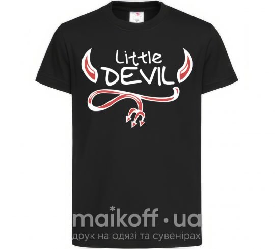 Дитяча футболка Little Devil original Чорний фото