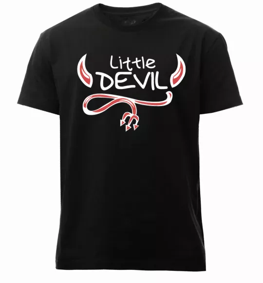 Чоловіча преміум футболка Little Devil original Чорний фото