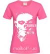 Жіноча футболка All monsters are human Яскраво-рожевий фото