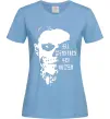 Женская футболка All monsters are human Голубой фото