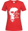 Женская футболка All monsters are human Красный фото