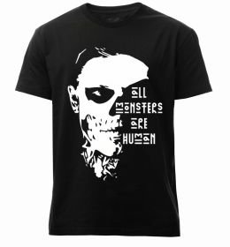 Мужская премиум футболка All monsters are human